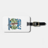 Ski voor avontuurlijke logo bagagelabel (Voorkant horizontaal)