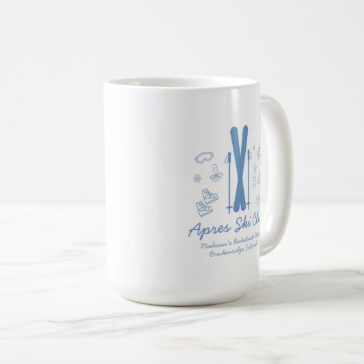 Ski vrijgezellenfeest Laatste toast op de pistes Koffiemok (Voorkant rechts)