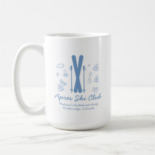 Ski vrijgezellenfeest laatste toost Blauwe vrijgez Koffiemok