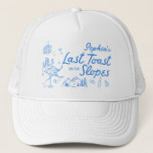 Ski vrijgezellenfeest laatste toost op de pistes p trucker pet (Voorkant)