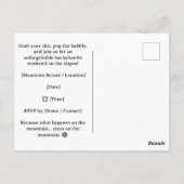 Ski vrijgezellenfeest voor kattenliefhebbers briefkaart (Achterkant)