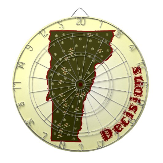Ski VT-besluiten Dartbord (Voorkant)