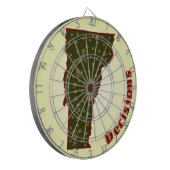 Ski VT-besluiten Dartbord (Voorkant Links)
