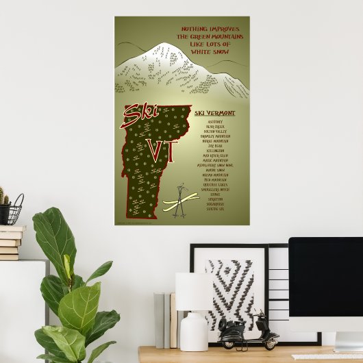 Ski VT Poster (Thuiskantoor)