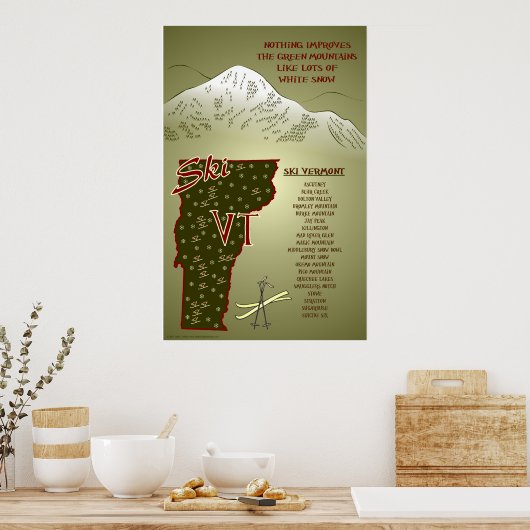 Ski VT Poster (Keuken)