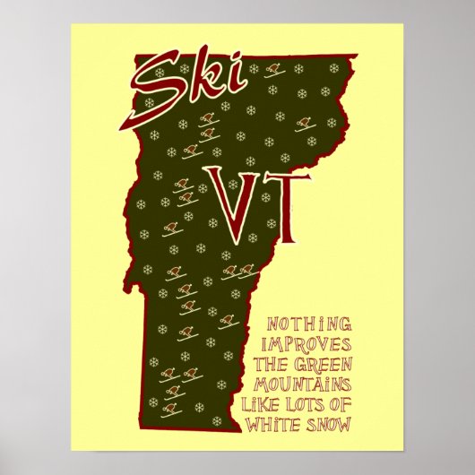 Ski VT Poster (Voorkant)