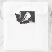 Ski Washington Ronde Sticker (Tas)