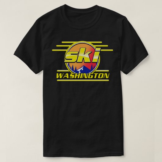 Ski Washington T-shirt (Design voorkant)