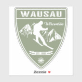 Ski Wausau Wisconsin Sticker (Vel)