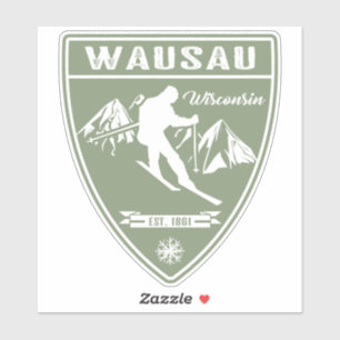 Ski Wausau Wisconsin Sticker