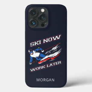 Ski werkt nu later Skiende ventilatoren gepersonal Case-Mate iPhone Case