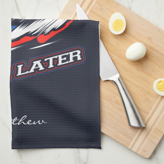 Ski werkt nu later Skiende ventilatoren Theedoek (Quarter Fold)