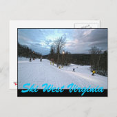 SKI WEST VIRGINIA BRIEFKAART (Voorkant / Achterkant)