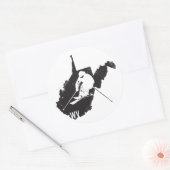 Ski West Virginia Ronde Sticker (Envelop)