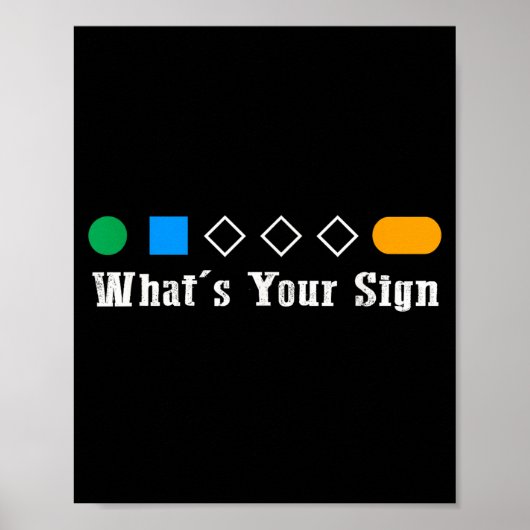Ski What Is Your Sign Funny Skier Men Snowboard Sk Poster (Voorkant)