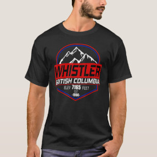 Ski Whistler B C Canada Skien en Mountainbiken T-shirt