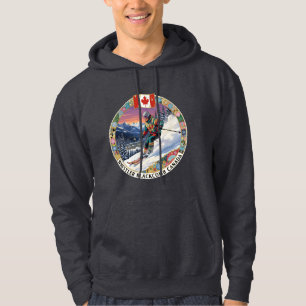 Ski Whistler Blackcomb, Canada, Man Skiloper Hoodie