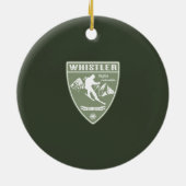 Ski Whistler British Columbia Keramisch Ornament (Achterkant)