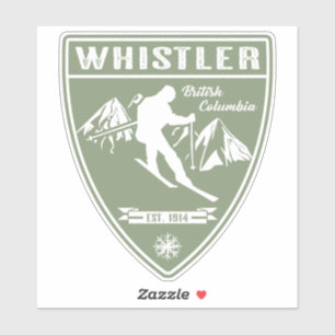 Ski Whistler British Columbia Sticker