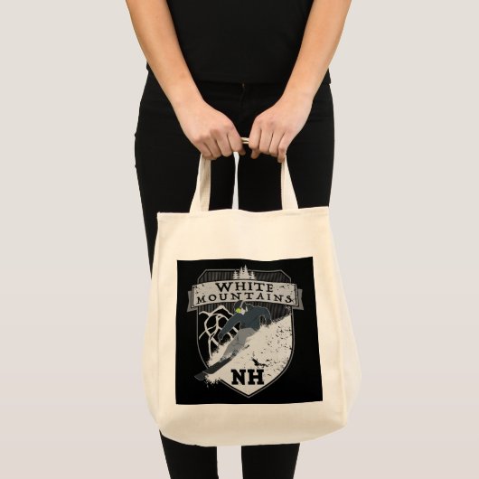 Ski White Mountains, NH Tote Bag (Voorkant (product))