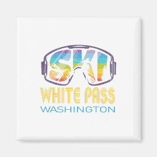 Ski White P Washington Skivakantie Magneet