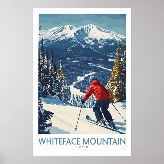 Ski Whiteface NY 1 Poster (Voorkant)