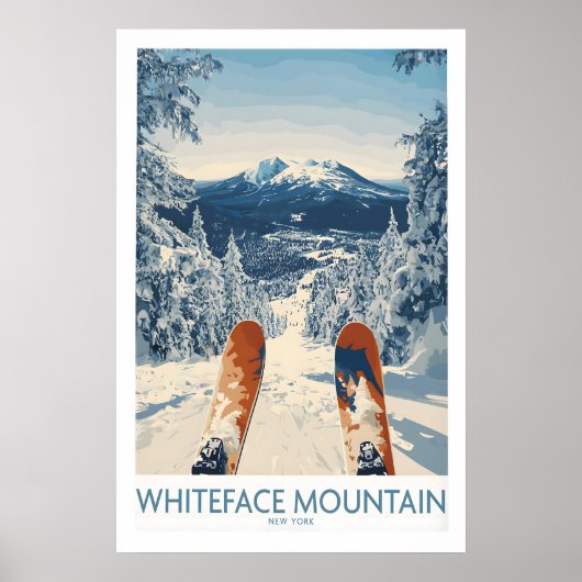 Ski Whiteface Poster 1 (Voorkant)