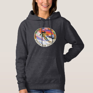 Ski Winter Park, Colorado, Vrouwelijke Skiloper Hoodie