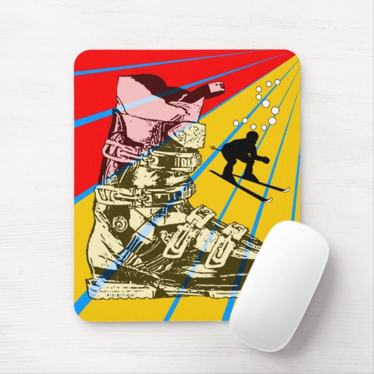 Ski Winter Sport Mousepad Ski Boot Muismat (Met muis)
