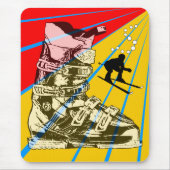 Ski Winter Sport Mousepad Ski Boot Muismat (Voorkant)
