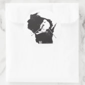 Ski Wisconsin Ronde Sticker (Tas)