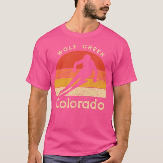 Ski Wolf Creek Colorado Berg T-shirt (Voorkant)