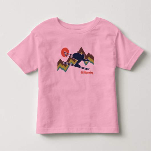 Ski Wyoming Kinder Shirts (Voorkant)
