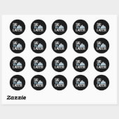 Ski Ya Later Funny Alpine Skiing  Ronde Sticker (Vel)