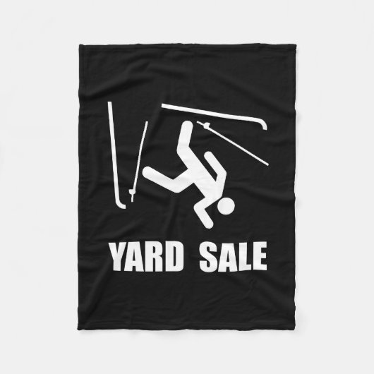 Ski Yard Sale Fleece Deken (Voorkant)