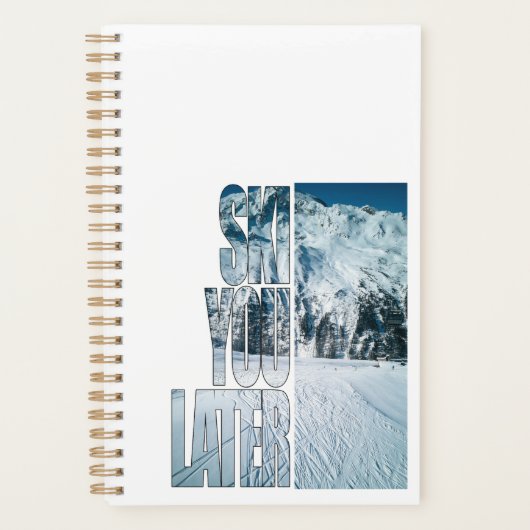 Ski You Later - Funny Skiing Winter Sports Gift Planner (Voorkant)