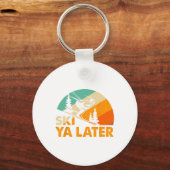Ski You Later Winter Holiday Skiing Ski Driver Fun Sleutelhanger (Voorkant)