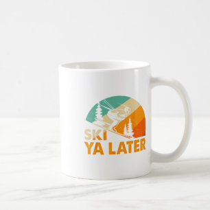 Ski You Later Winter Vakantie Skiën Ski Rijder Pre Koffiemok