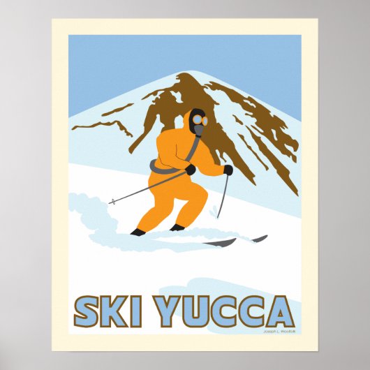 Ski Yucca Travel Poster (Voorkant)