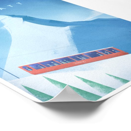 Ski Zermatt Vintage Travel Poster (Hoek)