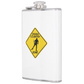 Ski-zone van het land heupfles (Links)