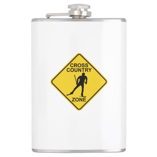 Ski-zone van het land heupfles (Voorkant)