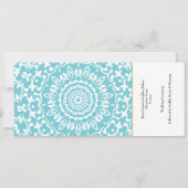 Skiathos bruiloft bestemming ticket instapkaart kaart (Achterkant)