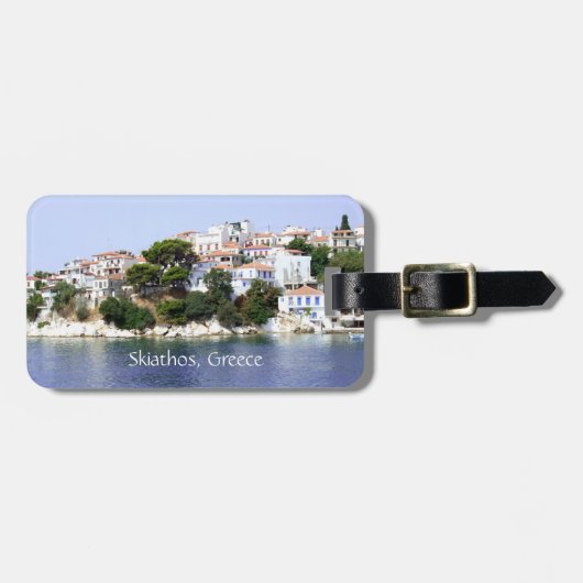 Skiathos eiland, Griekenland Bagagelabel (Voorkant horizontaal)