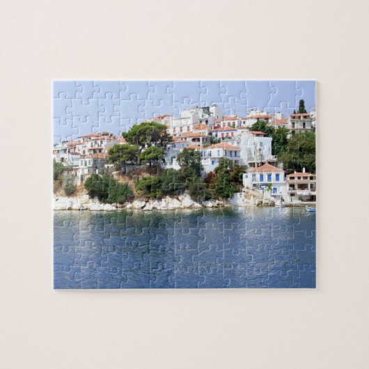 Skiathos Eiland, Griekenland Puzzel (Horizontaal)