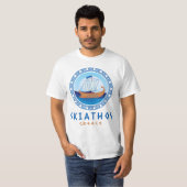 Skiathos, Griekenland Grieks Scheepsontwerp Heren T-shirt (Voorkant volledig)