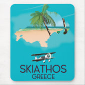 Skiathos Griekenland reisposter Muismat (Voorkant)
