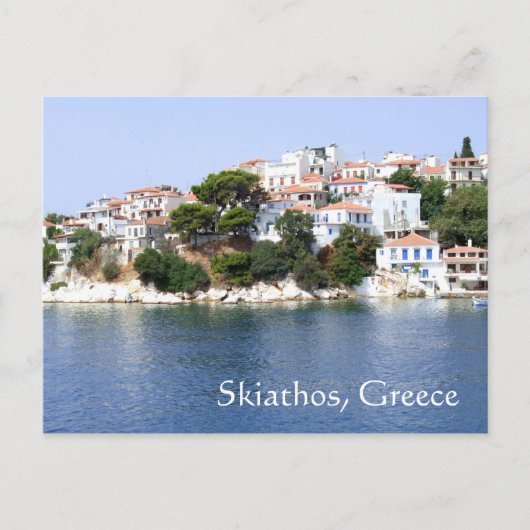 Skiathos Island, Griekenland Briefkaart (Voorkant)