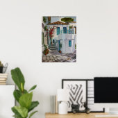 Skiathos Townhouse Poster (Thuiskantoor)