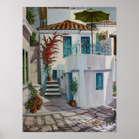 Skiathos Townhouse Poster (Voorkant)
